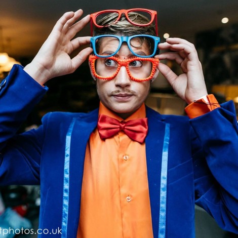 Adam All proving that you can never have too many glasses.